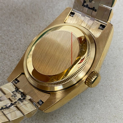 36mm/39mm Watch Case Strap Sapphire Glass Transparent/Solid Bottom for NH35 NH36