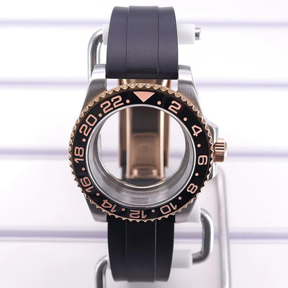 40mm Cases For NH35 NH34 NH36 NH38 NH70 Miyota8215 Eta2824 Unidirectional Bezel