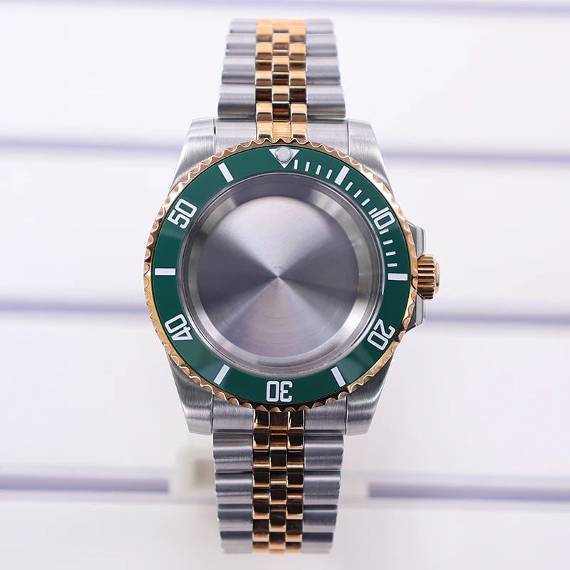 40mm Diver Watch Case For 4R NH35/36 NH38 NH70 Miyota8215 Eta2824 Sapphire Glass