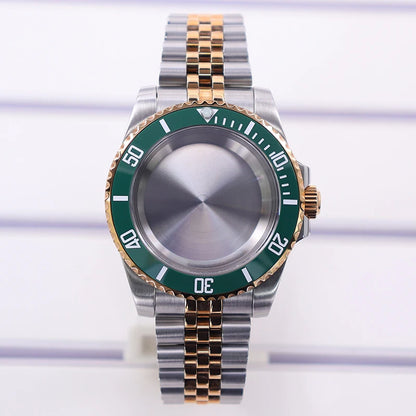 40mm Diver Watch Case For 4R NH35/36 NH38 NH70 Miyota8215 Eta2824 Sapphire Glass