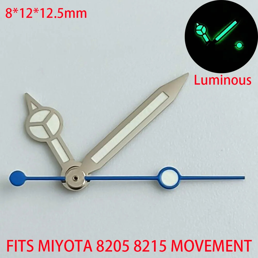 Watch Hands Blue Green Luminous Hands Fit NH 35 NH36 ETA 2836 2824 Miyota 8205 8215 Movement
