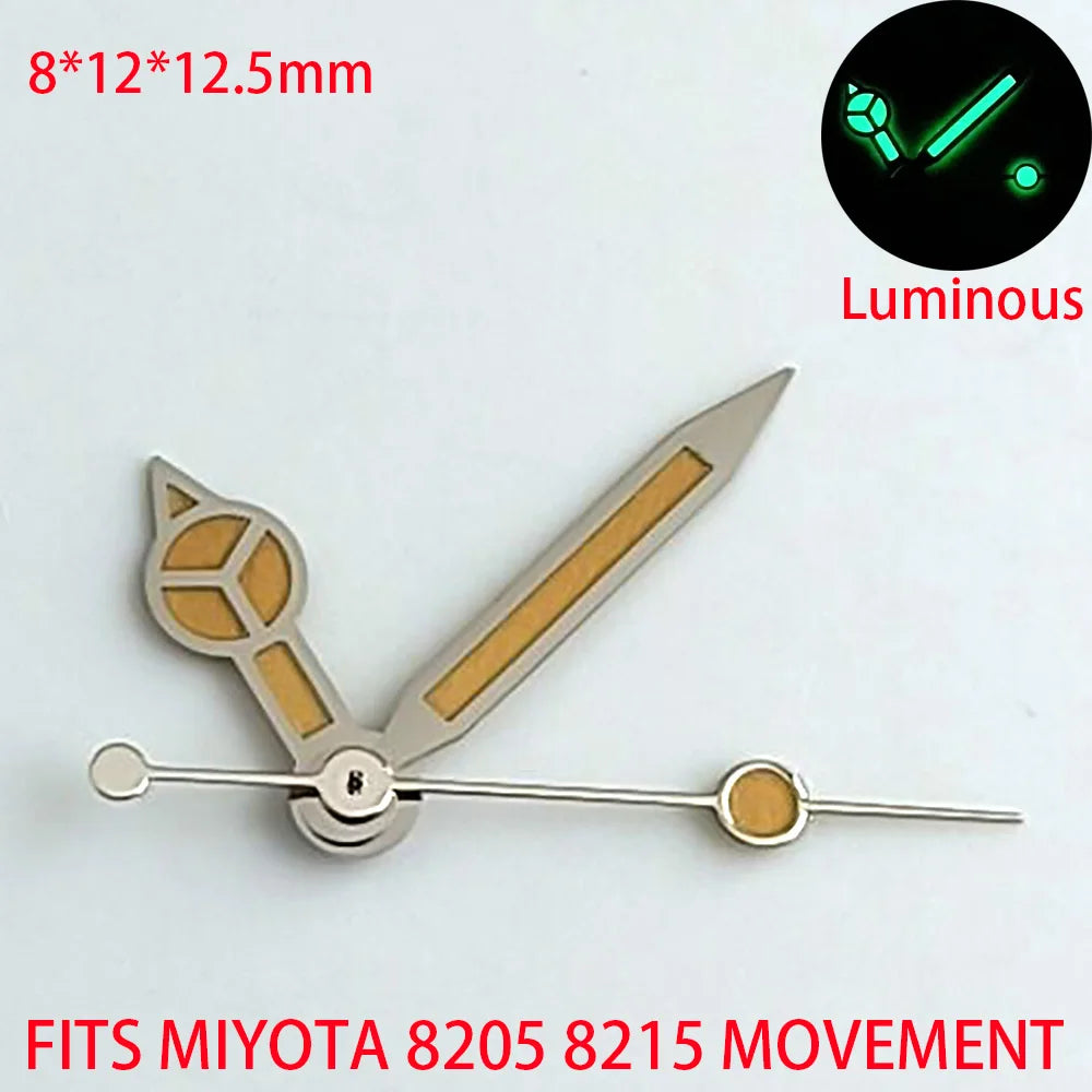 Watch Hands Blue Green Luminous Hands Fit NH 35 NH36 ETA 2836 2824 Miyota 8205 8215 Movement