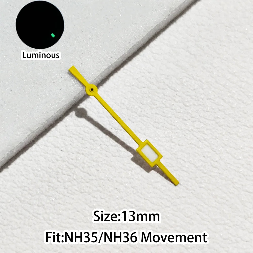 Green/Blue Green Luminous Watch Hands Fit NH35 NH36 Personalized Second Hand