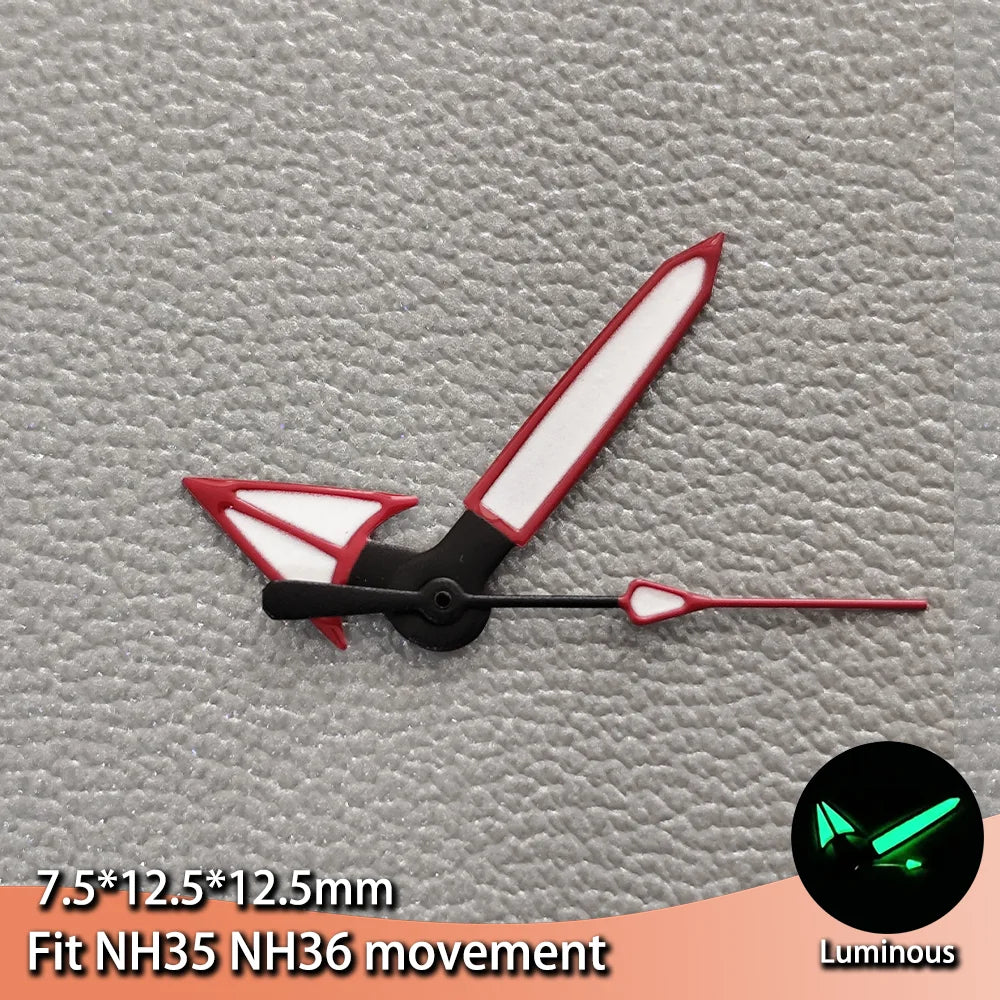 Multi Color Watch Hands Suitable For NH36 NH35 Movement with Luminous