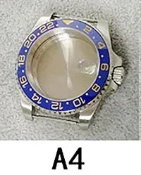 40mm SUB GMT Steel Watch Case for 2813/8215/2836/3804/8200 with Sapphire Glass