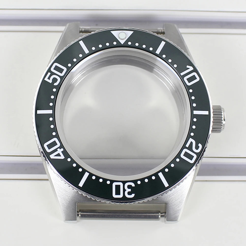 40mm Steel Watch Case Sapphire For NH35 NH36 NH34 4R36 Mod SPB143J1/SPB253J1