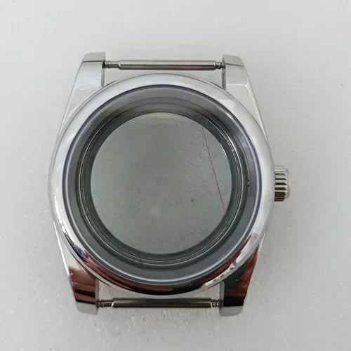 Rounded Edge 36mm Watch Case with Sapphire Glass for NH35 NH36/4R Movement