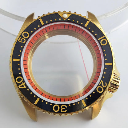 Plane Sapphire Glass Ceramic Bezel Stainless Steel Watch Case Fit NH 35 NH36 Movement High End Waterproof Watch Case