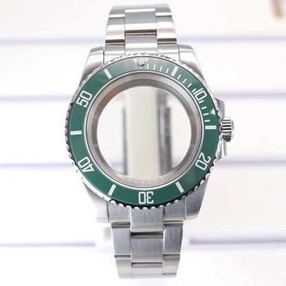 40mm Watch Case Ceramic Bezel Sapphire For Sub Nh35 Nh36 Nh38 Eta2824 Miyota8215