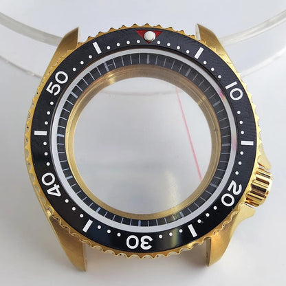 Plane Sapphire Glass Ceramic Bezel Stainless Steel Watch Case Fit NH 35 NH36 Movement High End Waterproof Watch Case