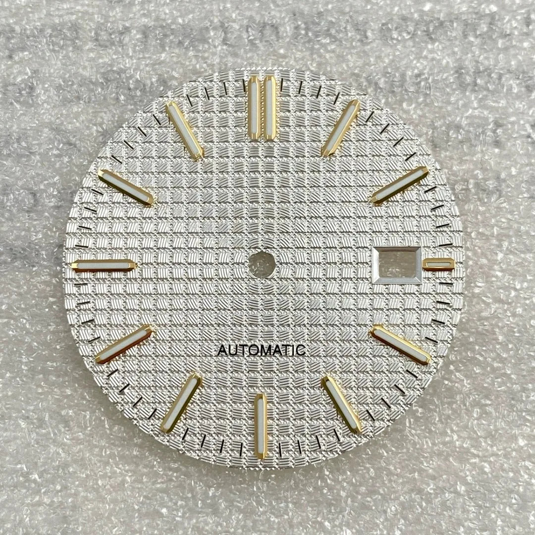 31.8mm Watch Dial AP Customizable Slogo For NH35 NH36 Hands C3 Green Luminous