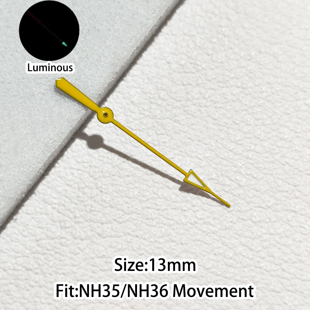 Green/Blue Green Luminous Watch Hands Fit NH35 NH36 Personalized Second Hand