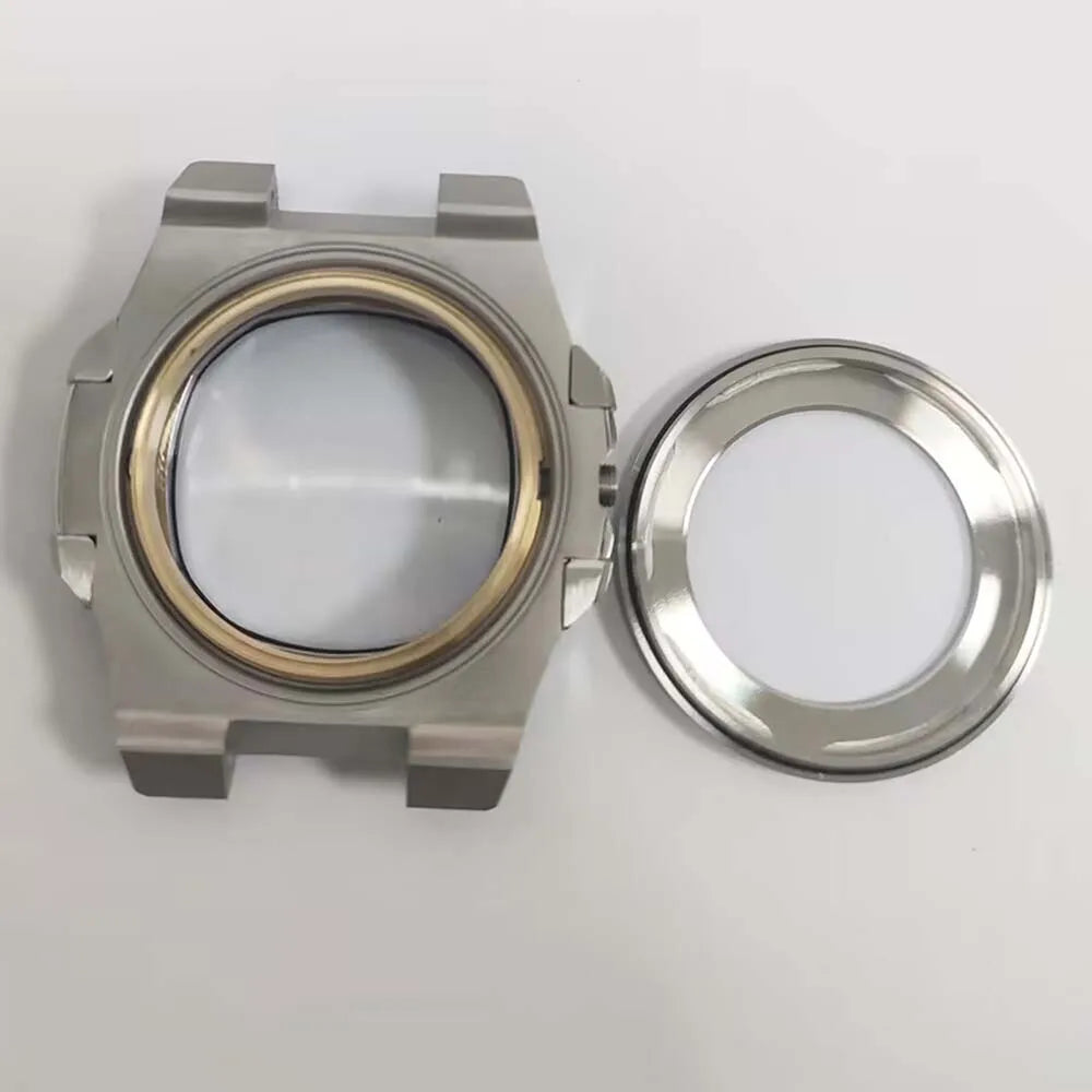 41mm Watch Case Strap for NH35 NH36 4R Transparent Back Cover Shell Watch Band
