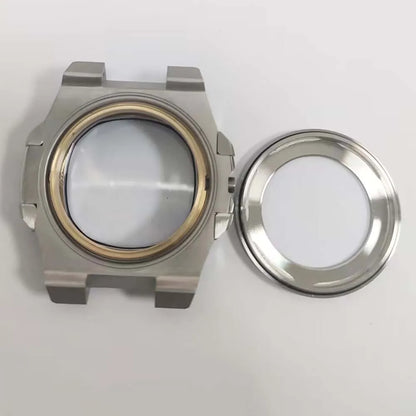 41mm Watch Case Strap for NH35 NH36 4R Transparent Back Cover Shell Watch Band