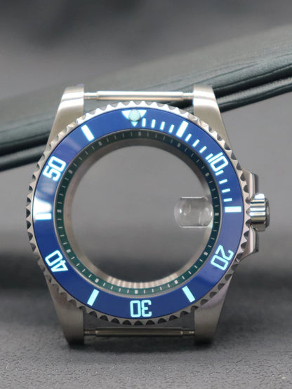 Diver 40mm Watch Case Sapphire For Nh34 Nh35 Nh36 Luminous SUB Ceramic Bezel