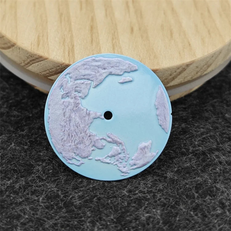Modified 28.5mm Flame Planet Earth Surface Watch Dial for NH35/NH34 Movement