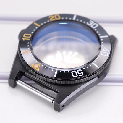 40mm Diver Watch Case Sapphire Glass with Bezel For NH35 NH36 NH34 NH38 4R36