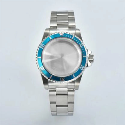 120 Click Vintage Steel Watch Case Strap 39.5mm Acrylic Glass for NH34 NH35 NH36