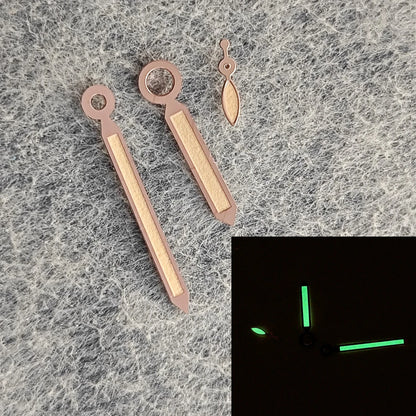 Modified Rose Gold Luminous Watch Hands for ST3600 ST3620 ETA6497 6498 Movement