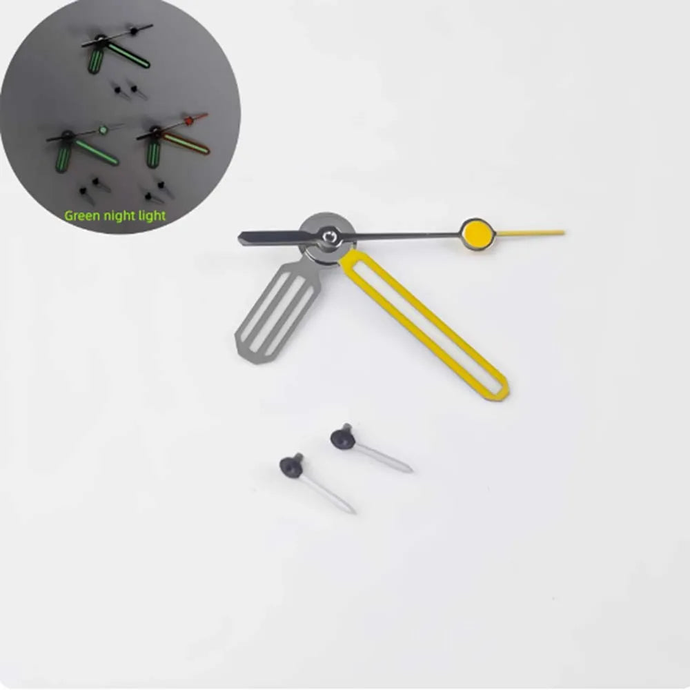 Watch Hands for VK64 Quartz Movement 3.5mm 8mm 12.5mm 13mm Green Luminous Hands