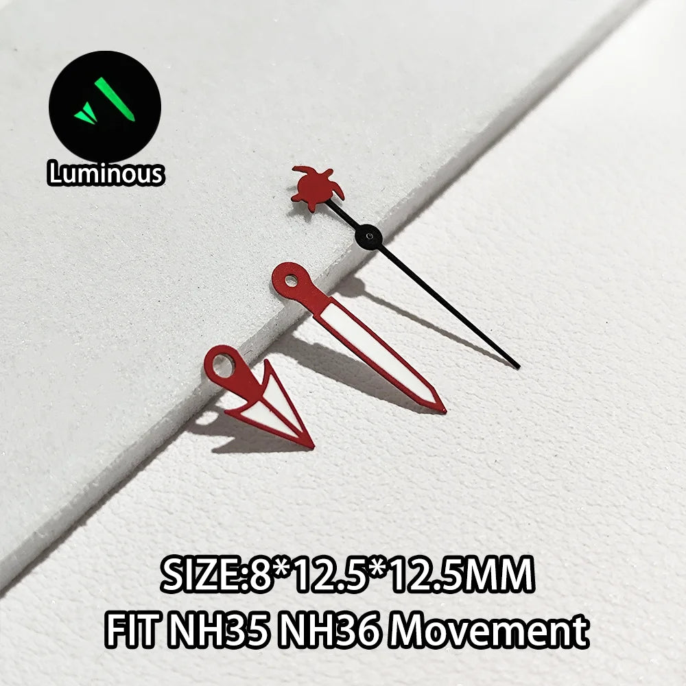 Watch Hands Luminous Suitable For NH35 NH36 Movement Personalized Second Hand