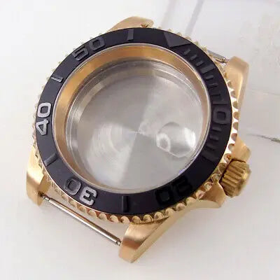 40mm CUSN8 solid Bronze sapphire glass Watch Case fit Japan NH35 NH36 ETA 2824