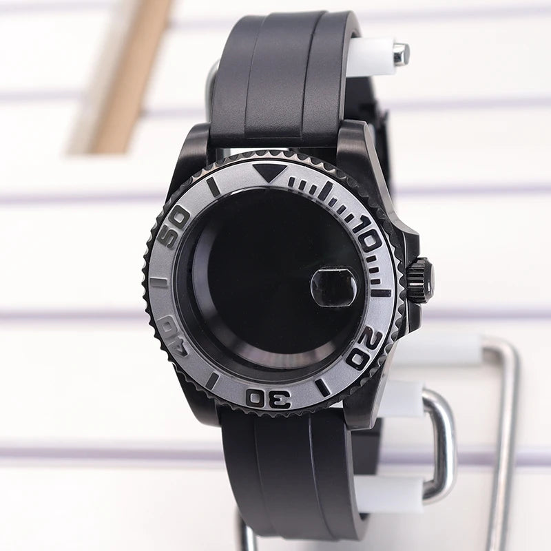 40mm SUB Diving Watch Case Strap For NH35 NH36 NH34 8215 Eta 2824 28.5mm Dial