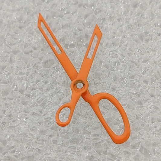 Orange Watch Parts Scissor-shaped Watch Hands NO Lume 2 Hands Fit for NH35/36/7S Movement