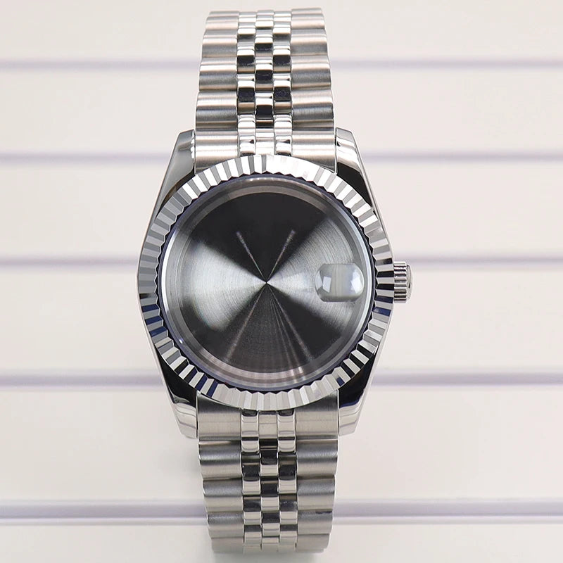 36/39mm Watch Cases Set Sapphire Glass For NH35 NH36 NH34 NH70 8215 Datejust