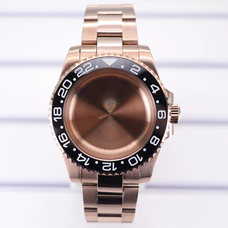 40mm Watch Case For NH35 NH36 NH70/8215/Eta2824 PT5000 NH34 Sapphire Glass