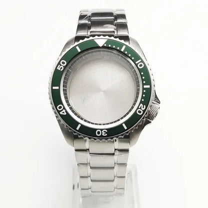 42mm Watch Case+ Strap Set SKX007 Case with Chapter Ring Sapphire for NH35 NH36