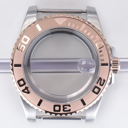 40mm Diver Watch Case For 4R NH35/36 NH38 NH70 Miyota8215 Eta2824 Sapphire Glass