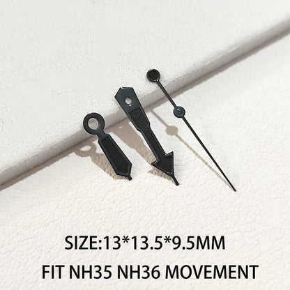 Watch Hands Pointers Green Super Luminous Suitable for NH 35 NH 36 Movement