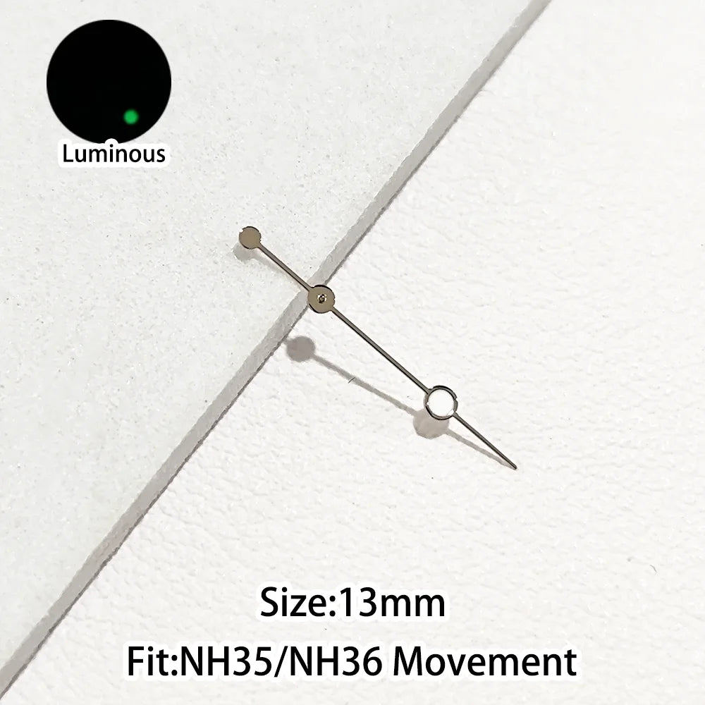 Green/Blue Green Luminous Watch Hands Fit NH35 NH36 Personalized Second Hand