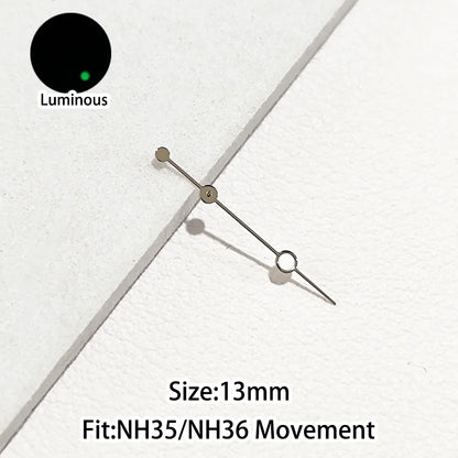 Green/Blue Green Luminous Watch Hands Fit NH35 NH36 Personalized Second Hand