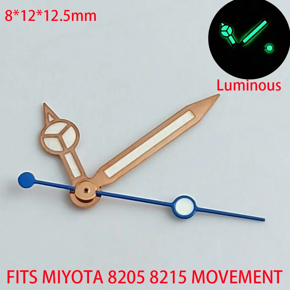 Watch Hands Blue Green Luminous Hands Fit NH 35 NH36 ETA 2836 2824 Miyota 8205 8215 Movement