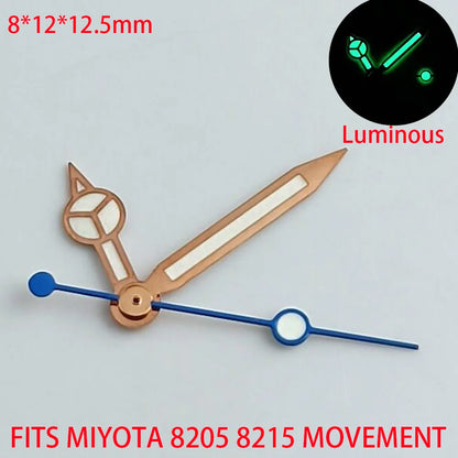Watch Hands Blue Green Luminous Hands Fit NH 35 NH36 ETA 2836 2824 Miyota 8205 8215 Movement