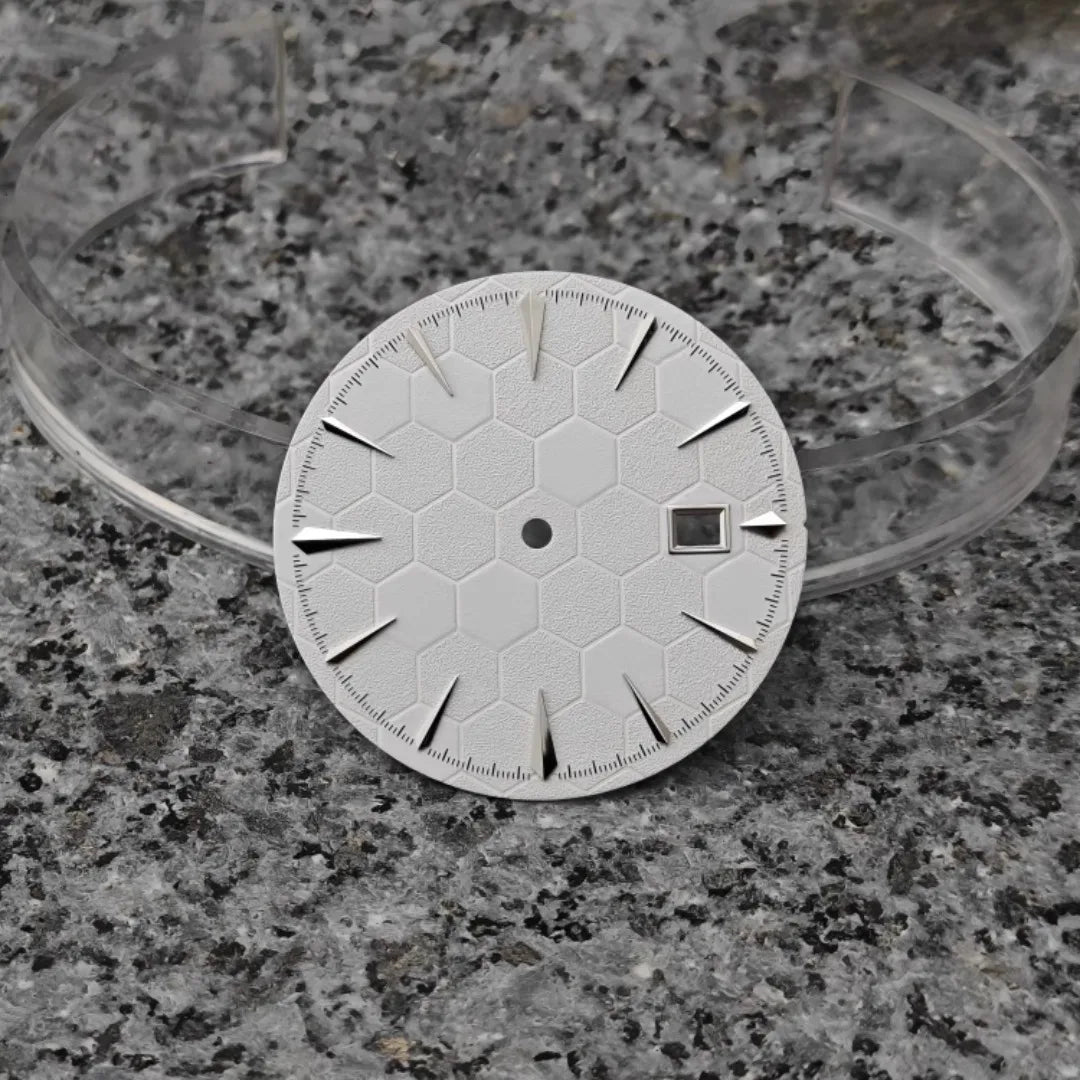 29/35mm Watch Dial Football Texture Surface Cocktail Case for NH35 Movement