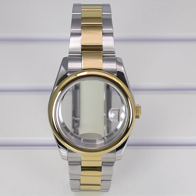 36/39mm Watch Case For NH35/36 NH38 NH70 Miyota 8215 Cases Sapphire Glass Oyster