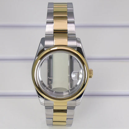 36/39mm Watch Case For NH35/36 NH38 NH70 Miyota 8215 Cases Sapphire Glass Oyster