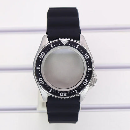 For 20 BAR at 3.8 SKX 42mm Diver Watch Case Sapphire Glass For NH35 NH36 NH38