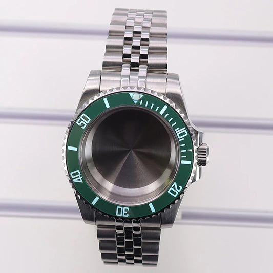 40mm Watch Case Sapphire Glass For Nh35/36/34 Eta2824 8215 C3 Bezel Submariner