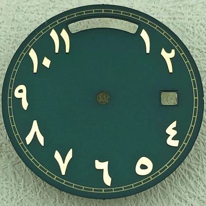 Modified 31mm Arabic Dual Calendar Watch Dial Suitable For 8285 Movement