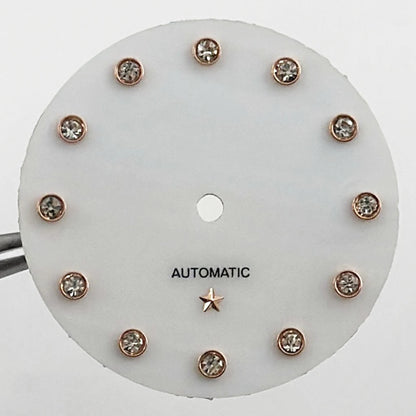 31MM Ladies Round Polished Fluted Bezel Sapphire Crystal Watch Case for NH05/06