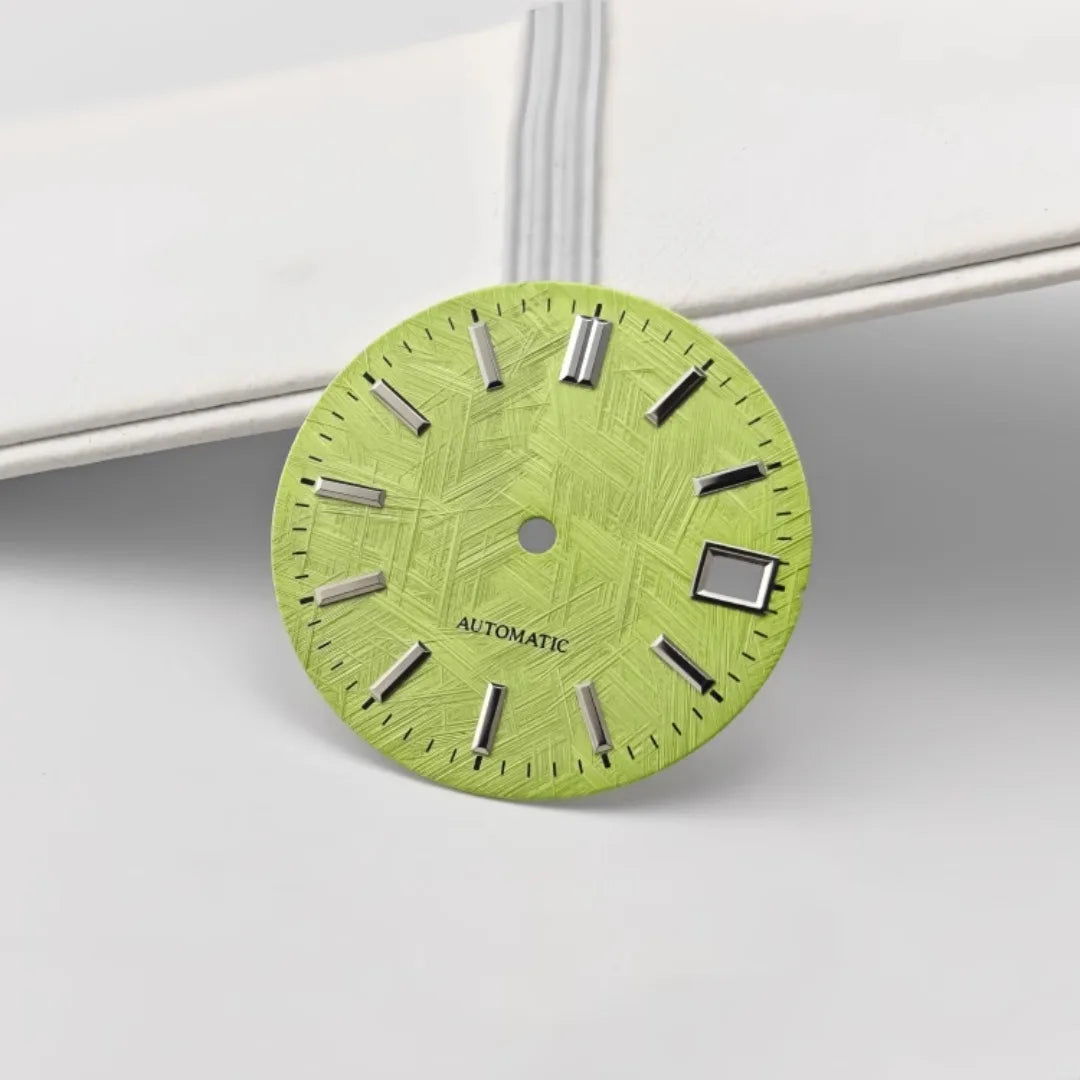 28.5mm Watch Dial  Texture Watch Faces No Luminous Modified for NH35 Movement