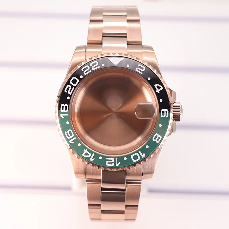 40mm Watch Case For NH35 NH36 NH70/8215/Eta2824 PT5000 NH34 Sapphire Glass