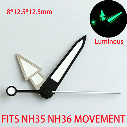Watch Accessories Pointer NH 35 NH36 Hands Green/Blue Super Luminous Suitable For NH 35 NH36 Movement