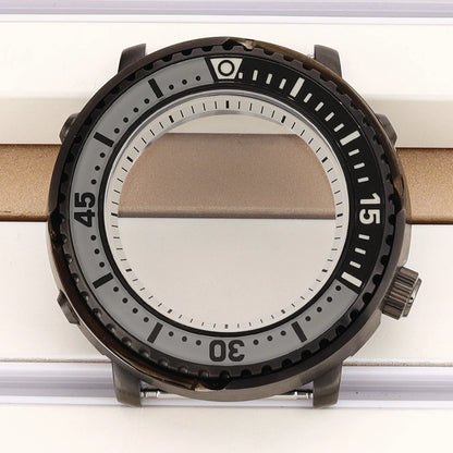 43mm Watch Case For NH34 NH35 NH36 NH38 Tuna Sapphire Crystal Luminous Bezel