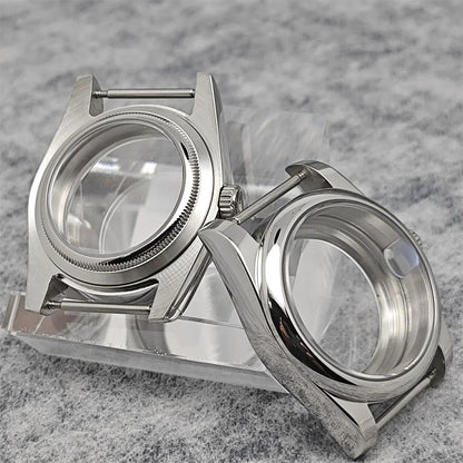 Rounded Edge 36mm Watch Case with Sapphire Glass for NH35 NH36/4R Movement