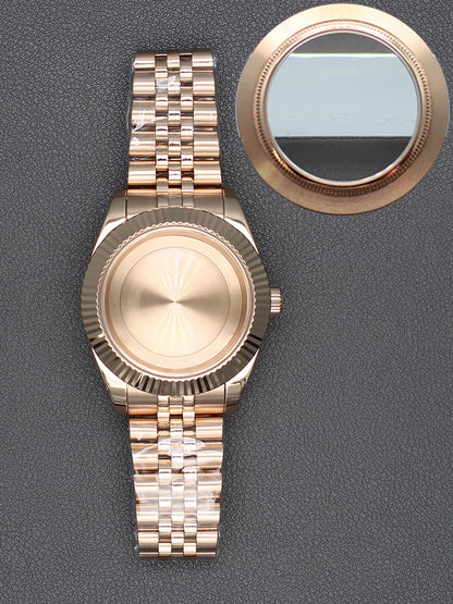 36/40mm Watch Case Sapphire Glass For nh35 nh36 Miyota 8215 28.5mm Dial Datejust